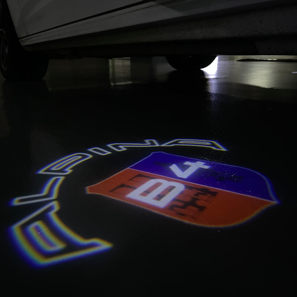 ALPINA B4 LOGO PROJECTOT LIGHTS  (quantity 1 = 1 sets/2 door lights) Nr.07A53