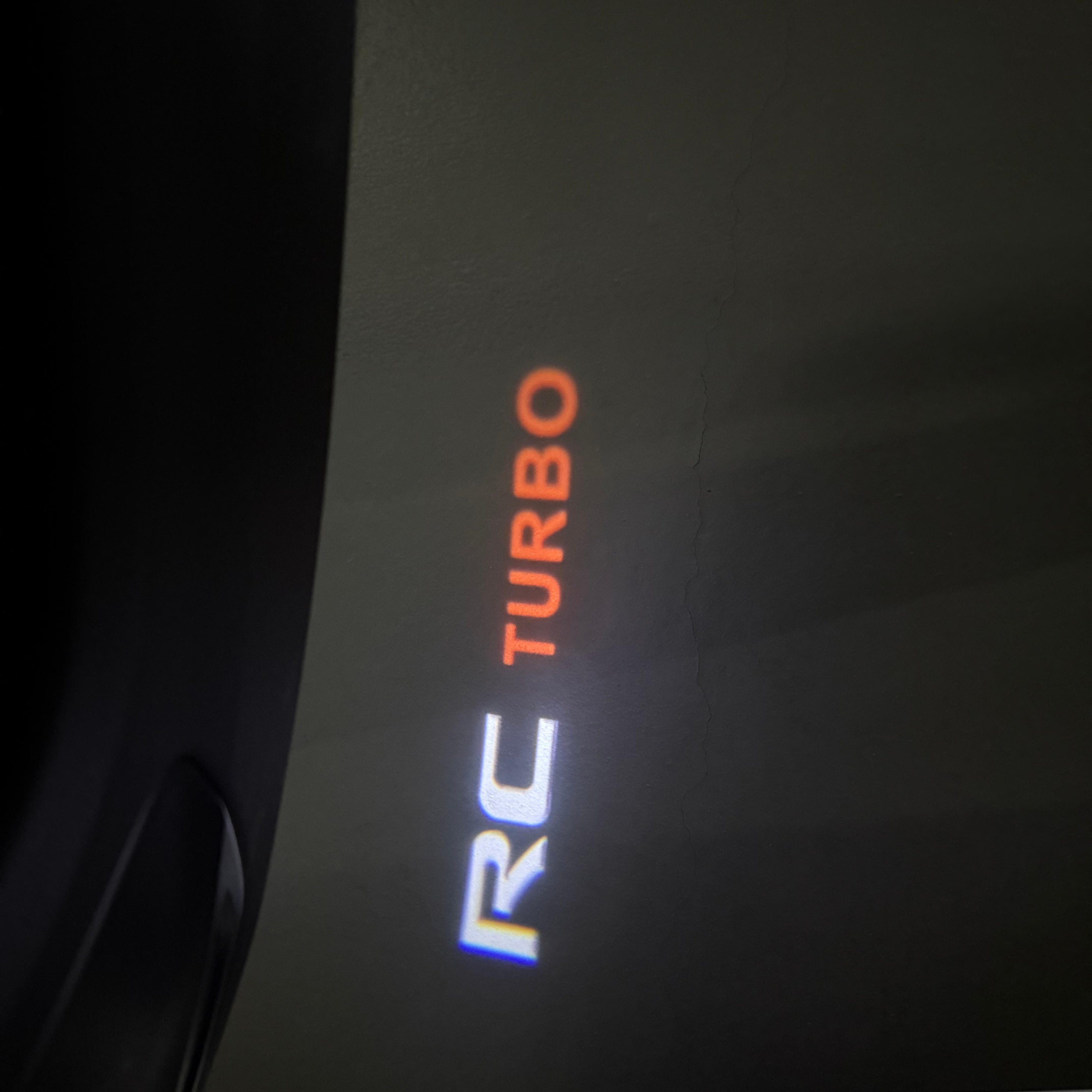 LEXUS  RC TURBO LOGO PROJECROTR LIGHTS (quantity 1 = 1 sets/2 door lights)Nr.01a20