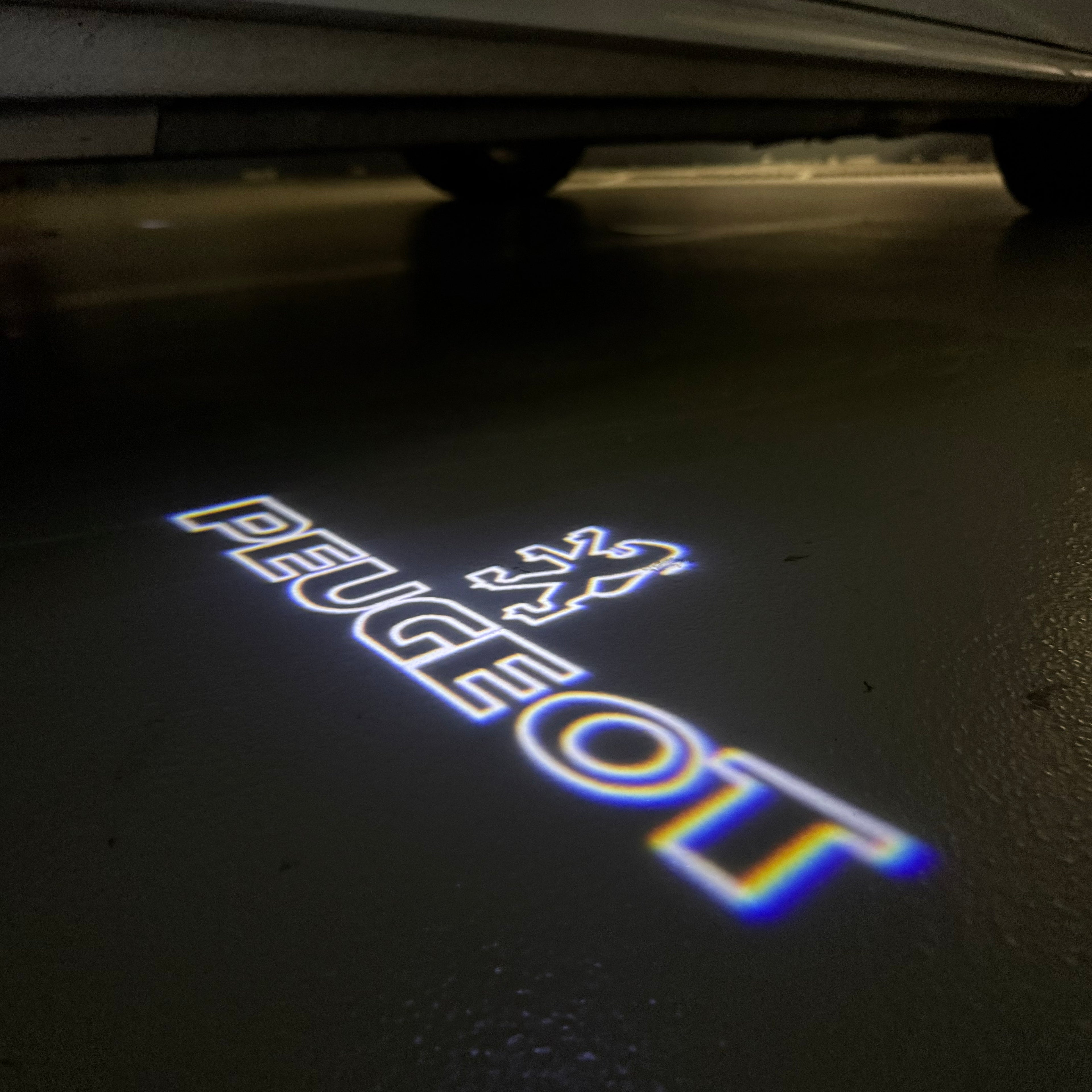 PEUGEOT ORIGINAL  LOGO PROJECTOT LIGHTS (quantity 1 = 1 sets/2 door lights) Nr.6024q69