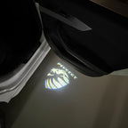 PEUGEOT ORIGINAL  LOGO PROJECTOT LIGHTS (quantity 1 = 1 sets/2 door lights) Nr.6024q67