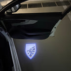 PEUGEOT ORIGINAL  LOGO PROJECTOT LIGHTS (quantity 1 = 1 sets/2 door lights) Nr.6024q66