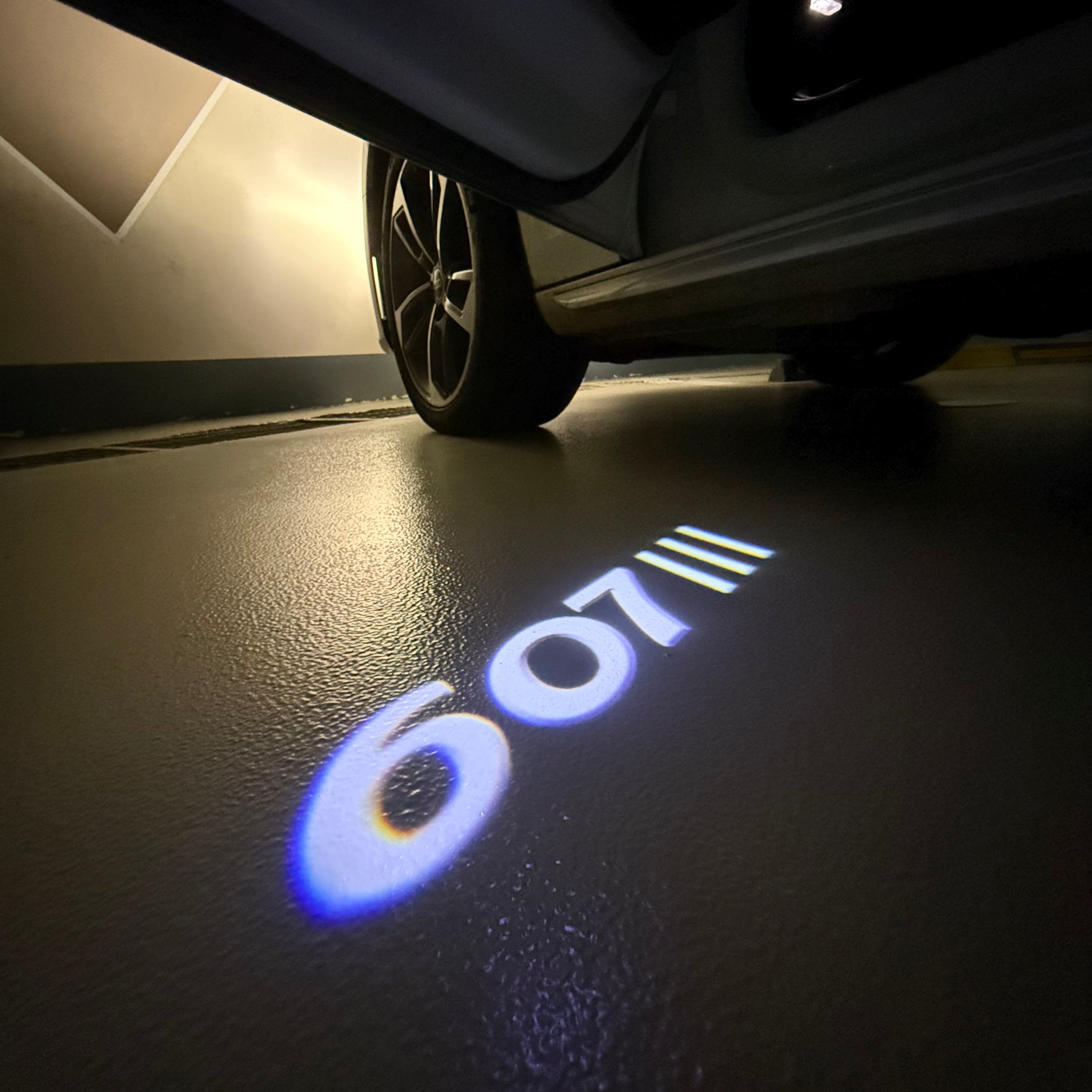 PEUGEOT  607  LOGO PROJECTOT LIGHTS (quantity 1 = 1 sets/2 door lights) Nr.6024q50