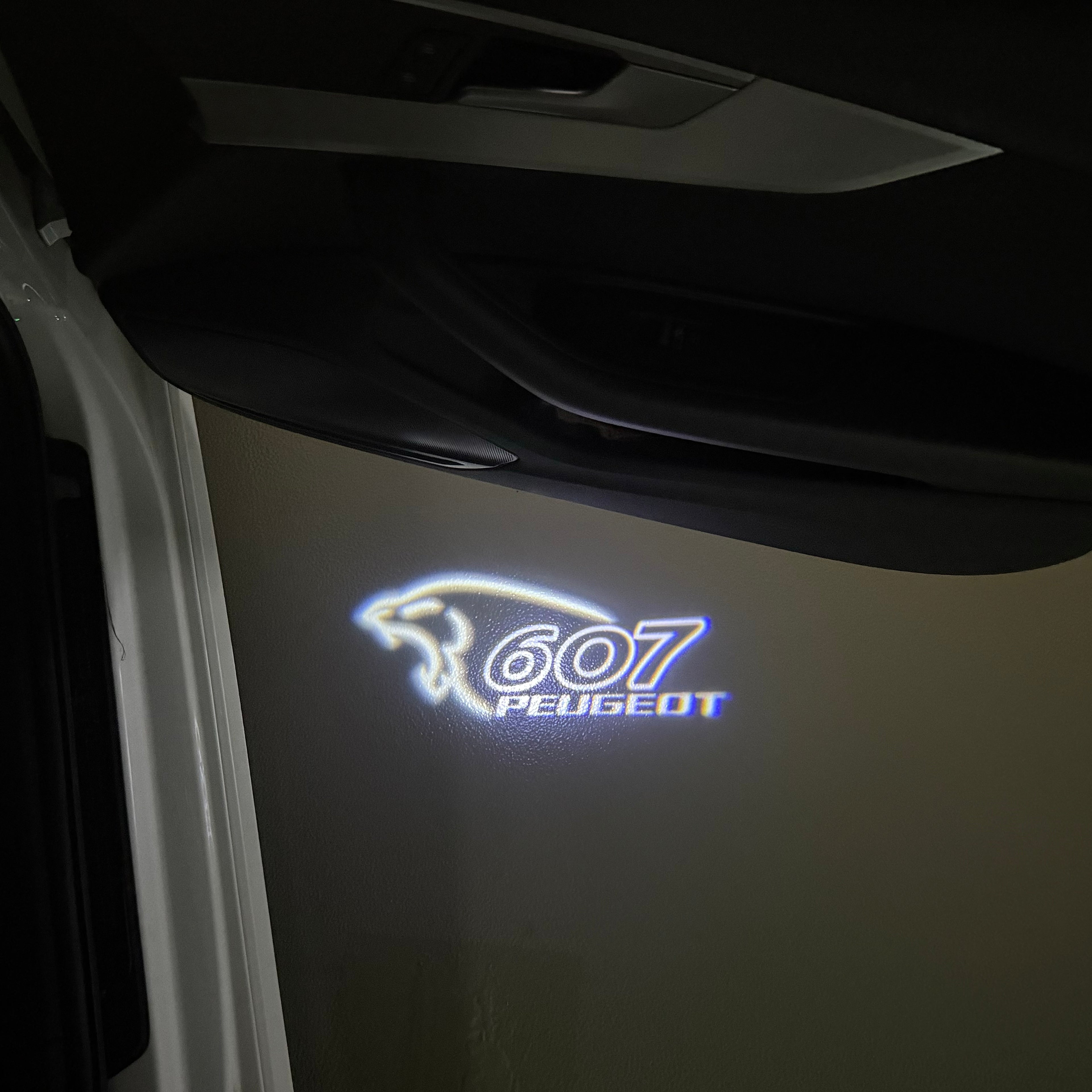 PEUGEOT  607  LOGO PROJECTOT LIGHTS (quantity 1 = 1 sets/2 door lights) Nr.6024q51