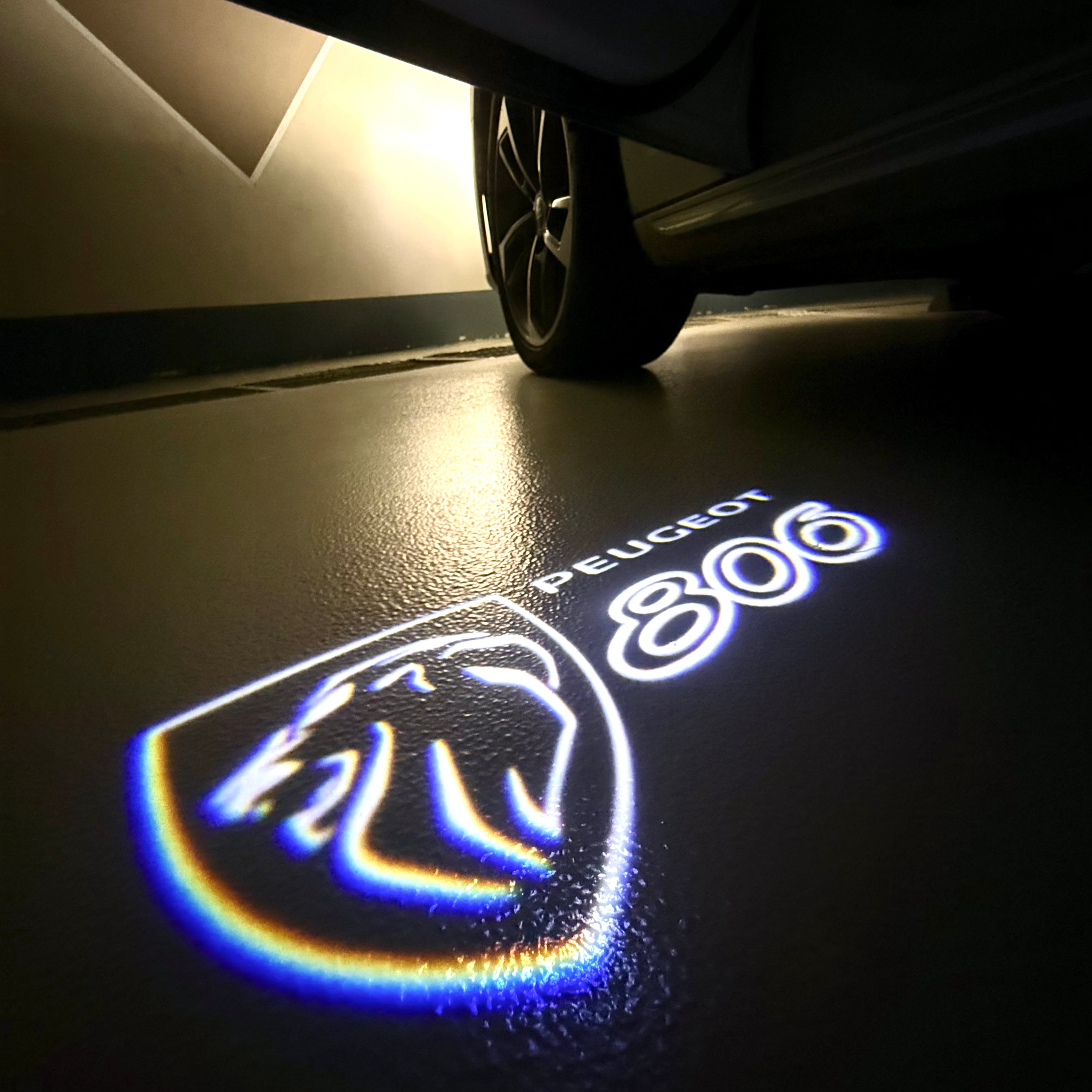 PEUGEOT 806  LOGO PROJECTOT LIGHTS (quantity 1 = 1 sets/2 door lights) Nr.6024q56