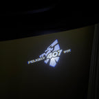 PEUGEOT  407  LOGO PROJECTOT LIGHTS (quantity 1 = 1 sets/2 door lights) Nr.6024q35