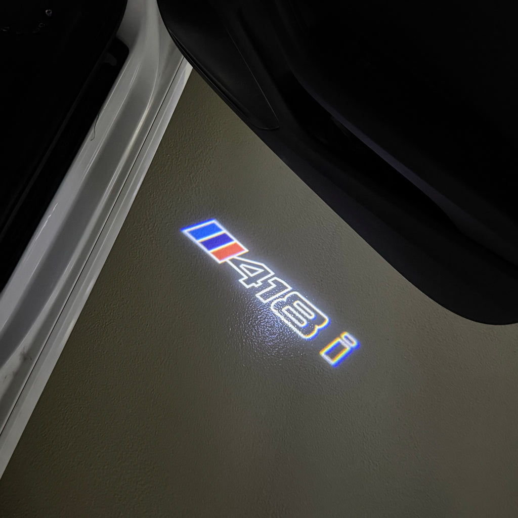ÉCLAIRAGE DE PROJECTEUR BMW M3 LOGO Nr.24 (quantité 1 = 1 jeux / 2 feux de porte)