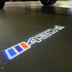 BMW M3 LOGO PROJECTOR LIGHTS Nr.24 (الكمية 1 = 1 مجموعة / 2 أضواء باب)