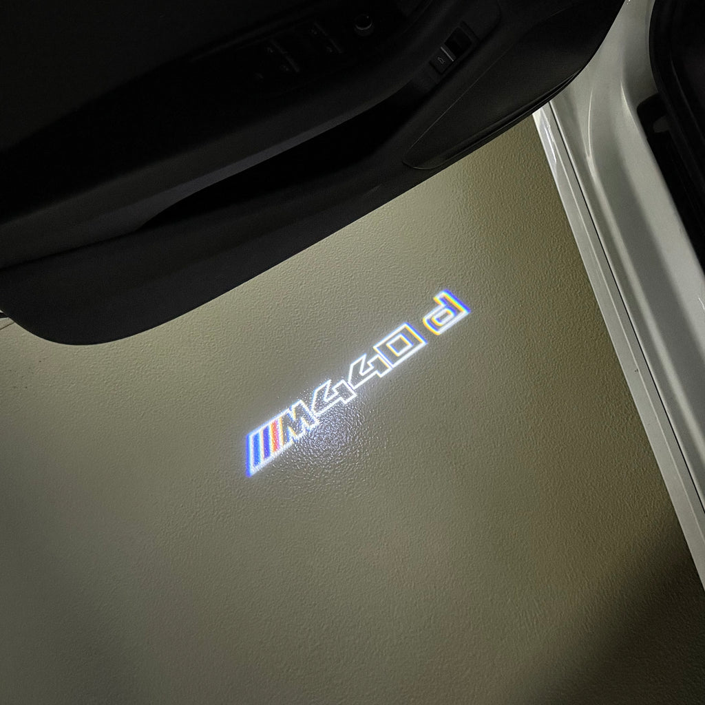 ÉCLAIRAGE DE PROJECTEUR BMW M3 LOGO Nr.24 (quantité 1 = 1 jeux / 2 feux de porte)