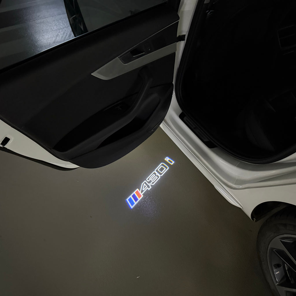 BMW M3 LOGO PROJECTOT LIGHTS Nr.24 (Menge 1 = 1 Sets/2 Türleuchten)