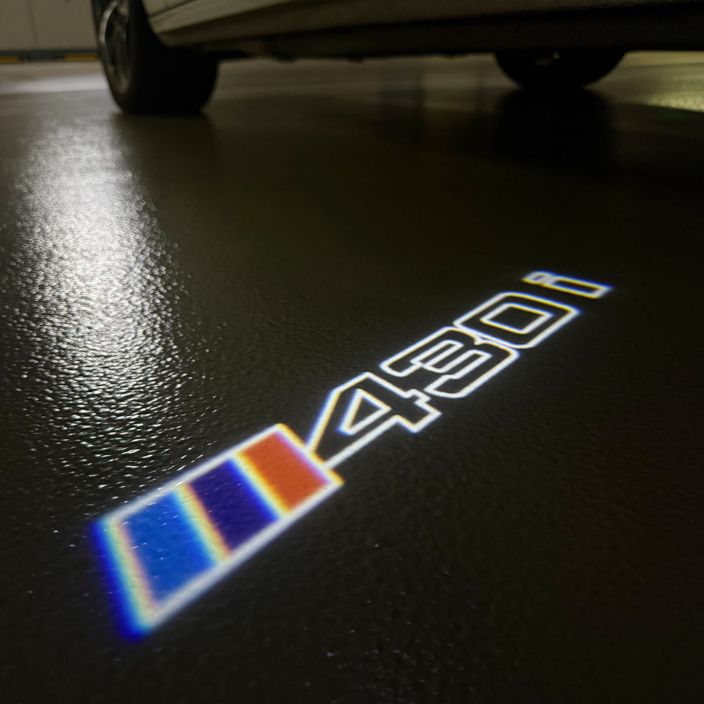 BMW M3 LOGO PROJECTOT LIGHTS Nr.24 (Menge 1 = 1 Sets/2 Türleuchten)