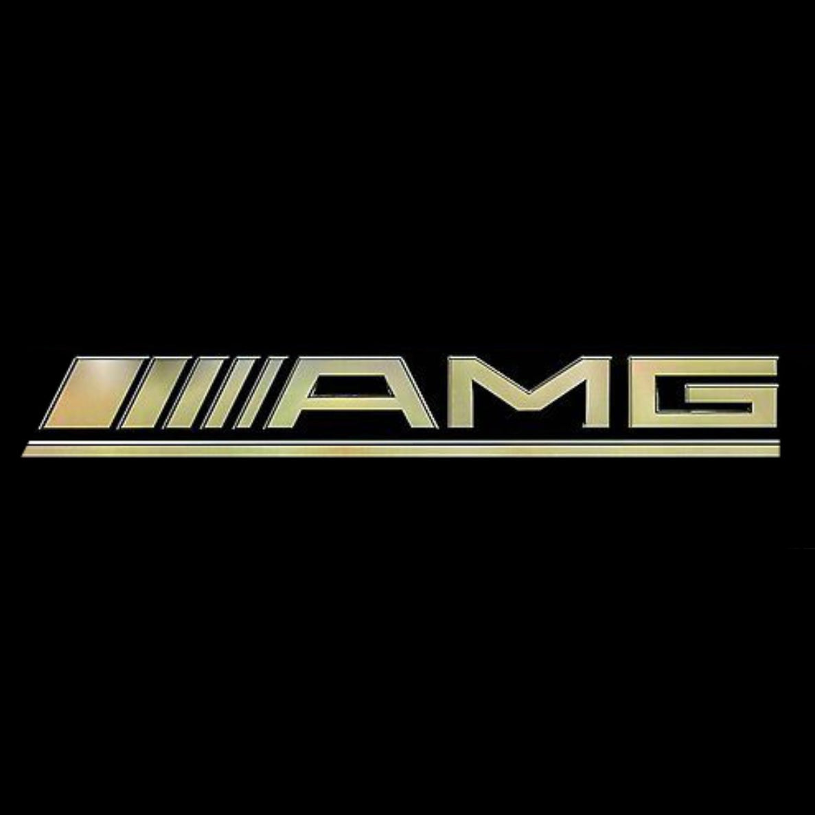 MERCEDES BENZ AMG LOGO PROJECTOT LIGHTS Nr.13 (quantity 1 = 1 sets/2 door lights)