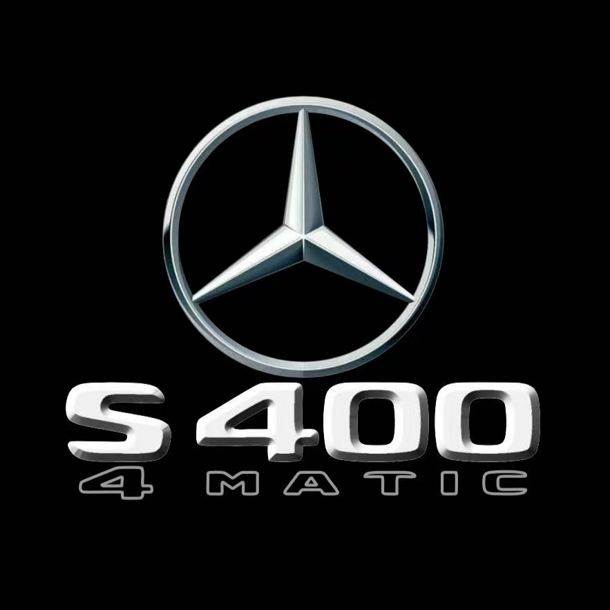 أضواء بروجكتور شعار MERCEDES BENZ رقم 03 (الكمية 1 = 1 مجموعة / 2 أضواء باب)