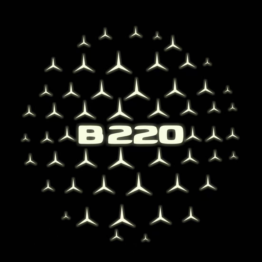 MERCEDES BENZ LOGO PROJECTOT LIGHTS Nr.03 (cantidad 1 = 1 juego/2 luces de puerta)