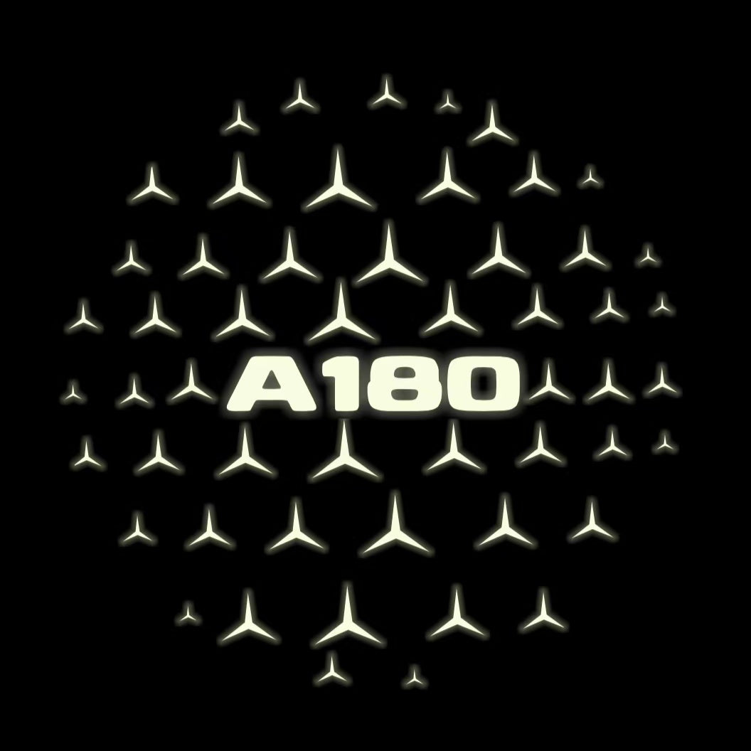 MERCEDES BENZ A180  LOGO PROJECTOR LIGHTS  (quantity 1 = 1 sets/2 door lights)Nr.03f012