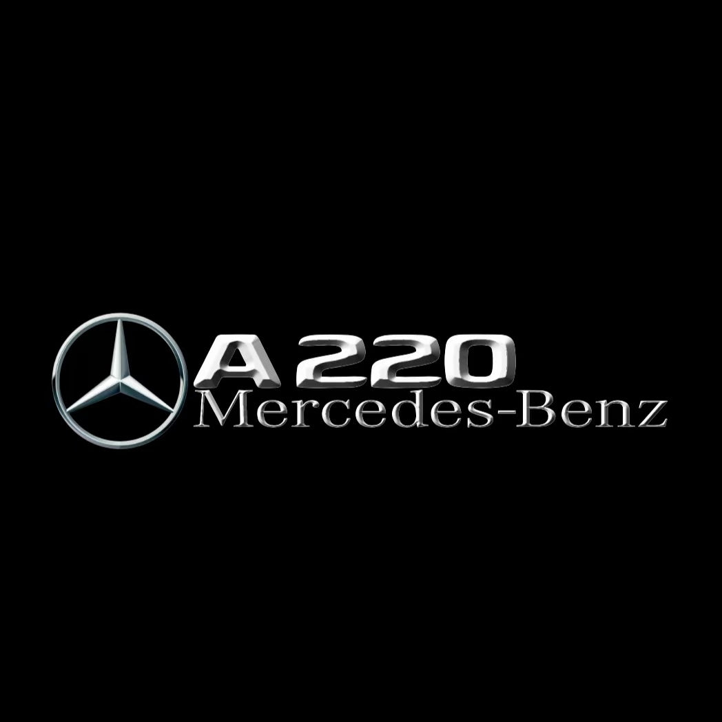 MERCEDES BENZ  A220  LOGO PROJECTOR LIGHTS  (quantity 1 = 1 sets/2 door lights)Nr.03f07