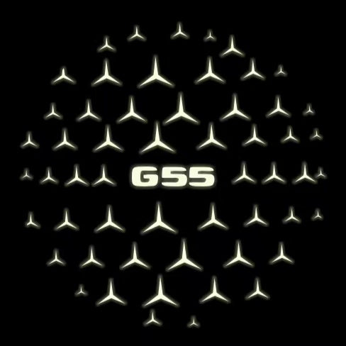 MERCEDES BENZ LOGO PROJECTOT LIGHTS Nr.03 (cantidad 1 = 1 juego/2 luces de puerta)