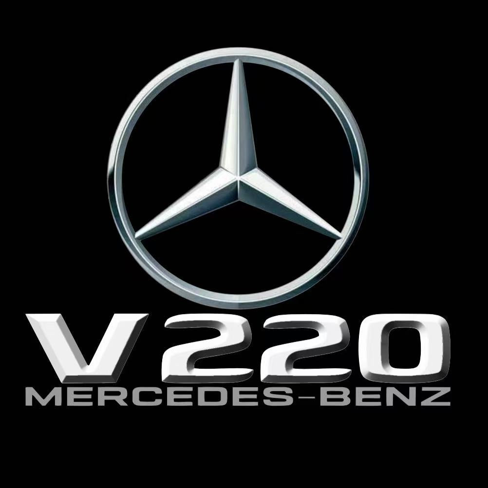 أضواء بروجكتور شعار MERCEDES BENZ رقم 03 (الكمية 1 = 1 مجموعة / 2 أضواء باب)