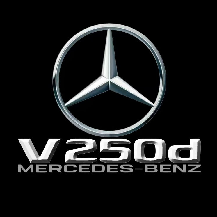 أضواء بروجكتور شعار MERCEDES BENZ رقم 03 (الكمية 1 = 1 مجموعة / 2 أضواء باب)