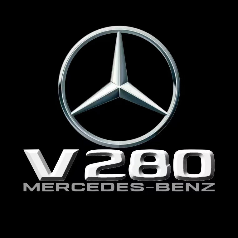 أضواء بروجكتور شعار MERCEDES BENZ رقم 03 (الكمية 1 = 1 مجموعة / 2 أضواء باب)