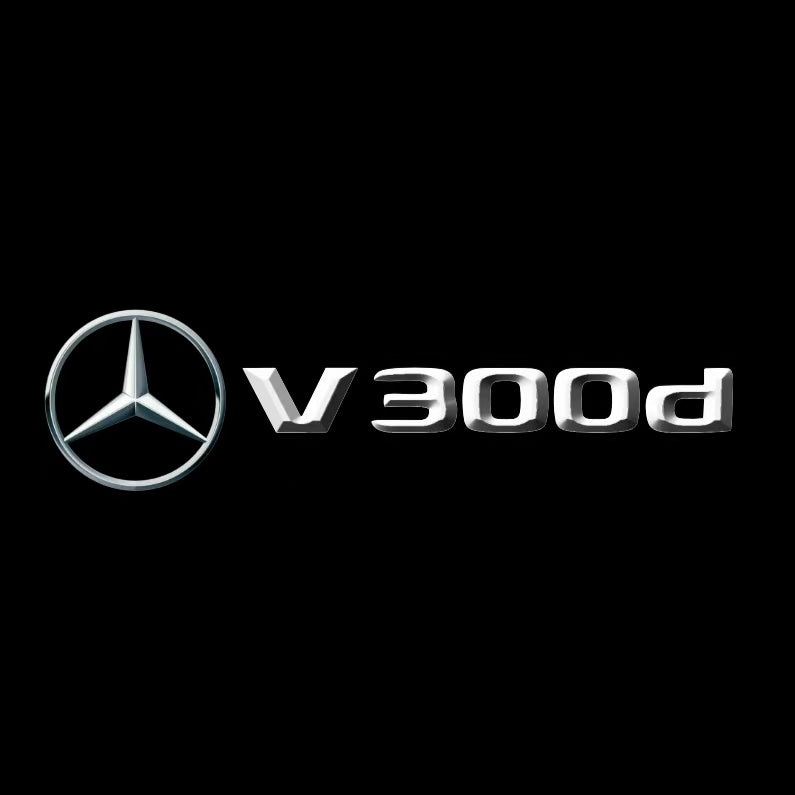 MERCEDES BENZ LOGO PROJECTOT LIGHTS Nr.03 (cantidad 1 = 1 juego/2 luces de puerta)