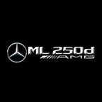 MERCEDES BENZ LOGO PROJECTOT LIGHTS Nr.03 (cantidad 1 = 1 juego/2 luces de puerta)