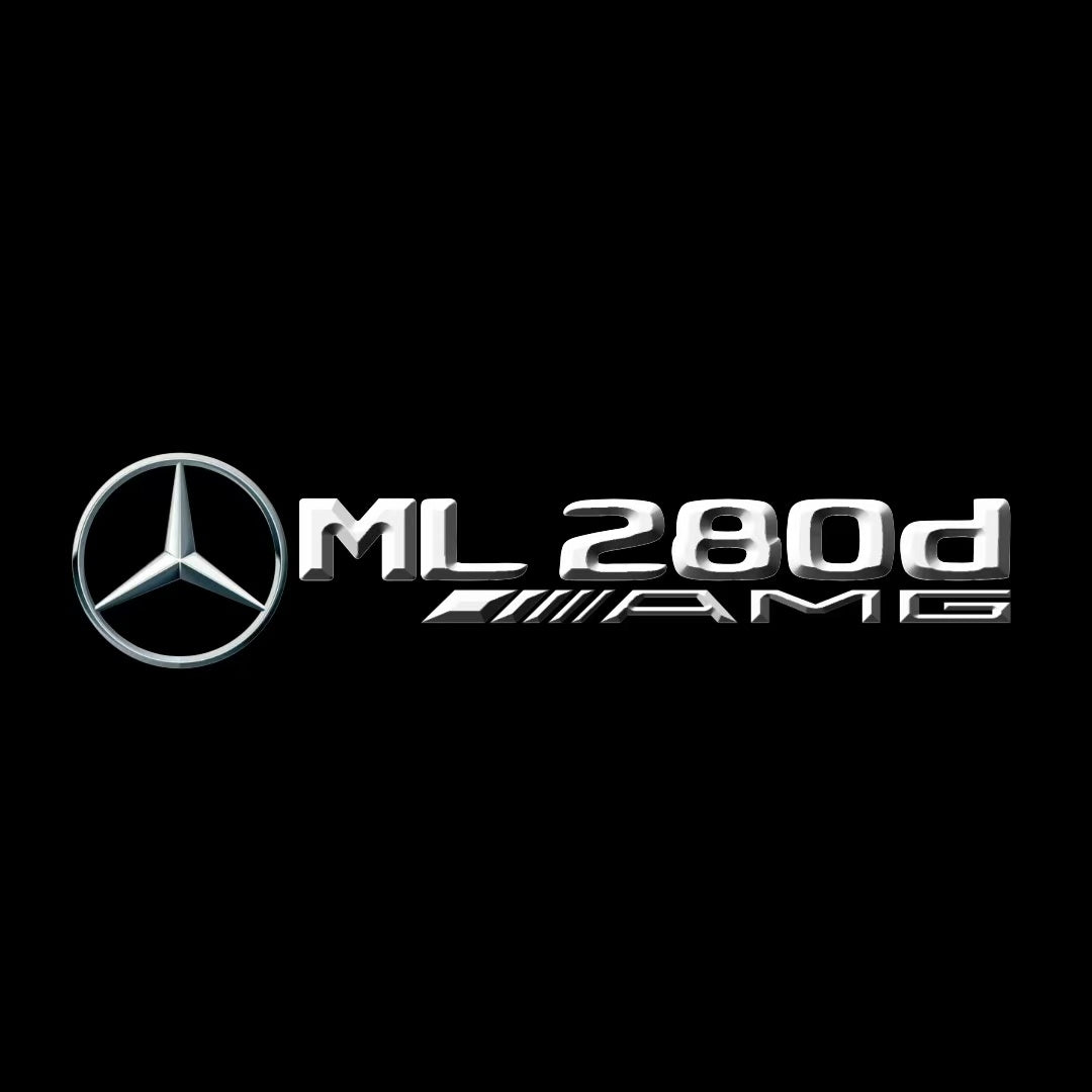 أضواء بروجكتور شعار MERCEDES BENZ رقم 03 (الكمية 1 = 1 مجموعة / 2 أضواء باب)