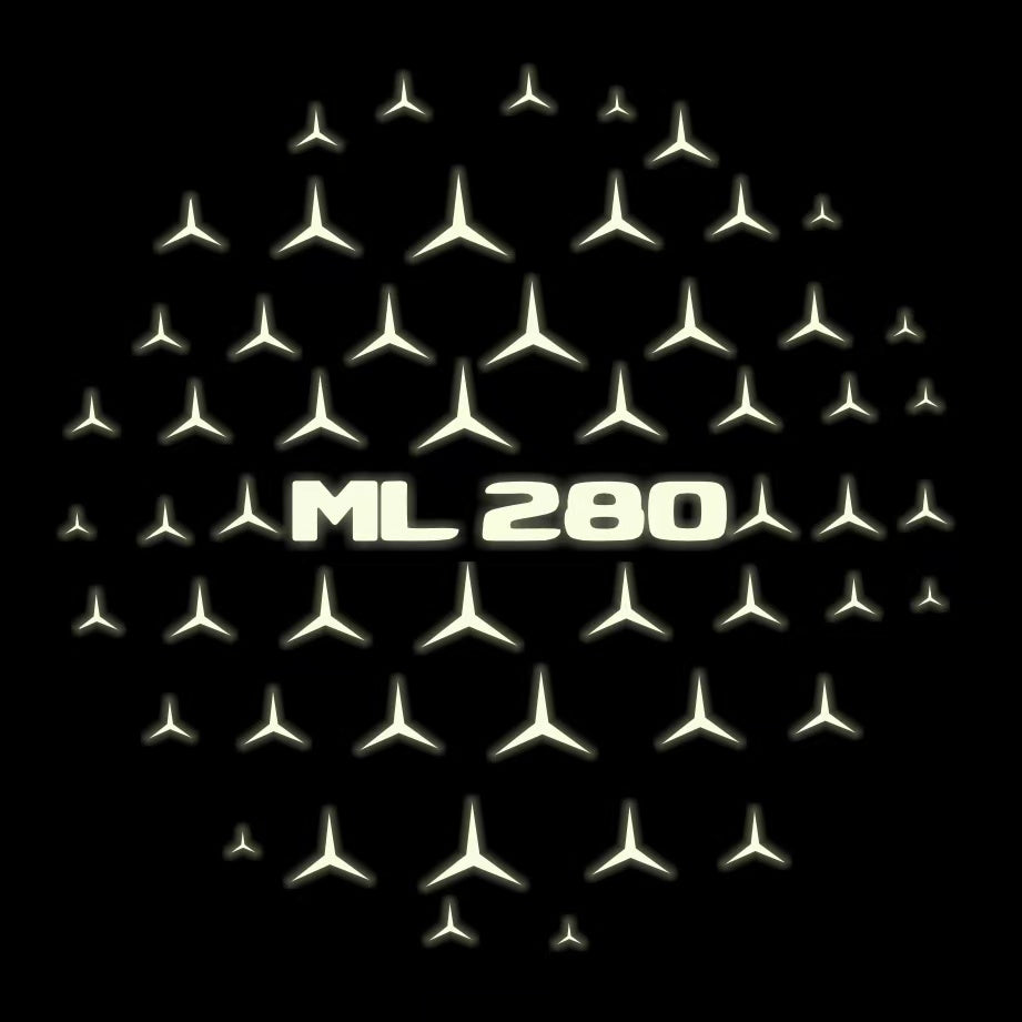 MERCEDES BENZ LOGO PROJECTOT LIGHTS Nr.03 (cantidad 1 = 1 juego/2 luces de puerta)