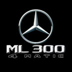 أضواء بروجكتور شعار MERCEDES BENZ رقم 03 (الكمية 1 = 1 مجموعة / 2 أضواء باب)
