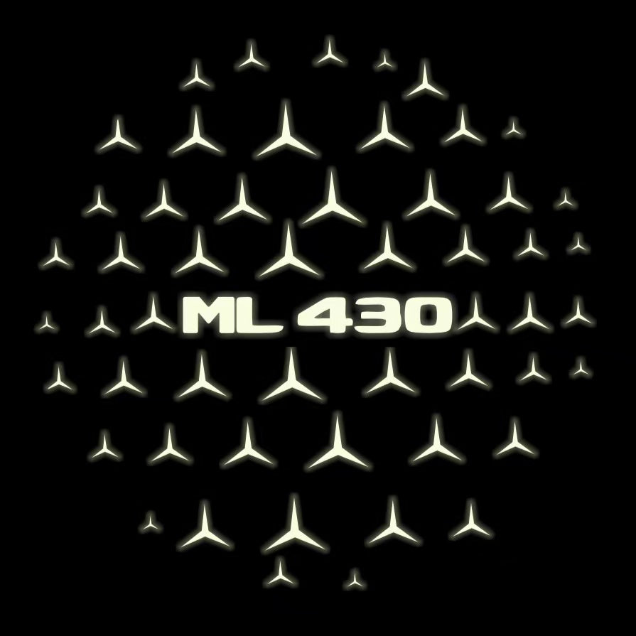 MERCEDES BENZ LOGO PROJECTOT LIGHTS Nr.03 (cantidad 1 = 1 juego/2 luces de puerta)