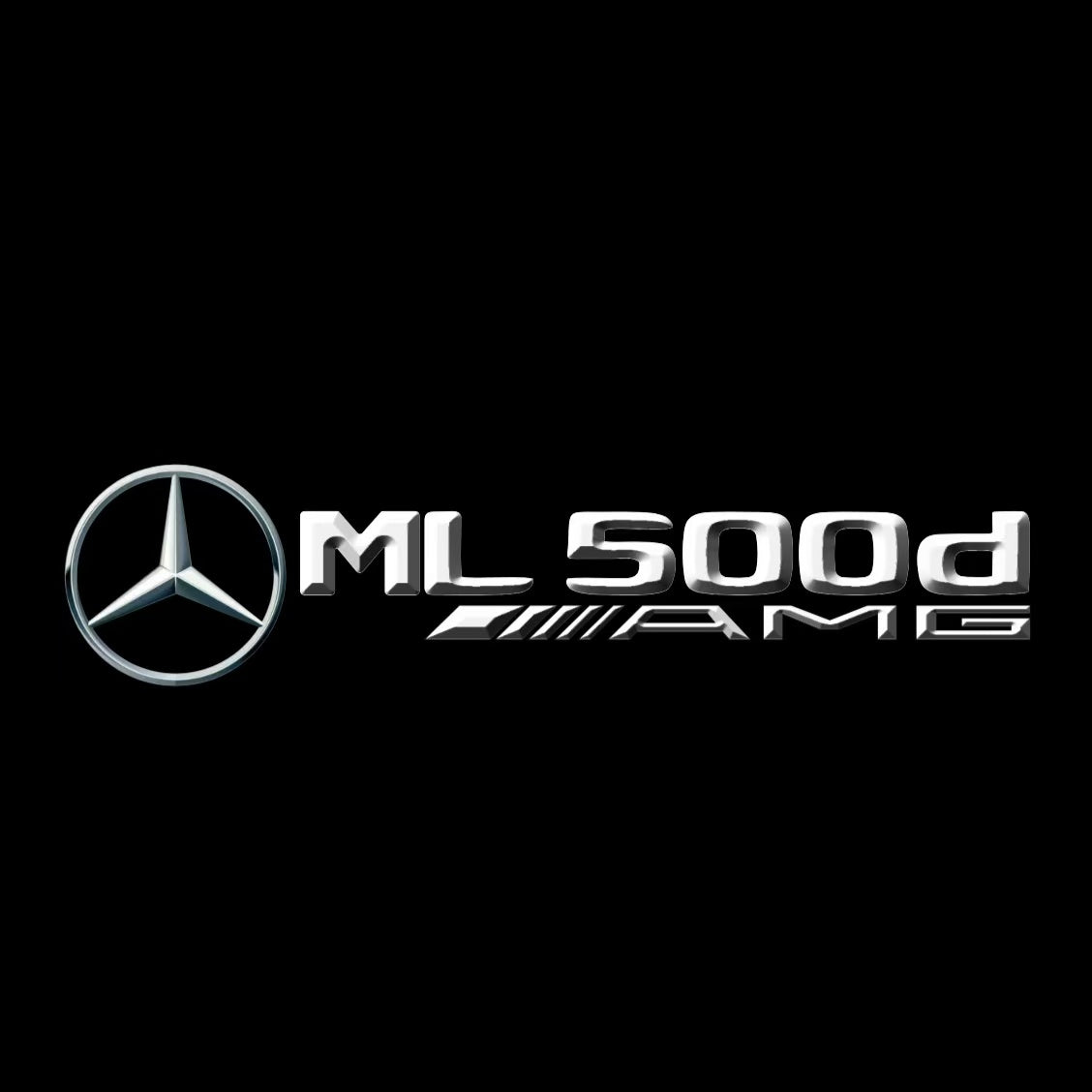 أضواء بروجكتور شعار MERCEDES BENZ رقم 03 (الكمية 1 = 1 مجموعة / 2 أضواء باب)