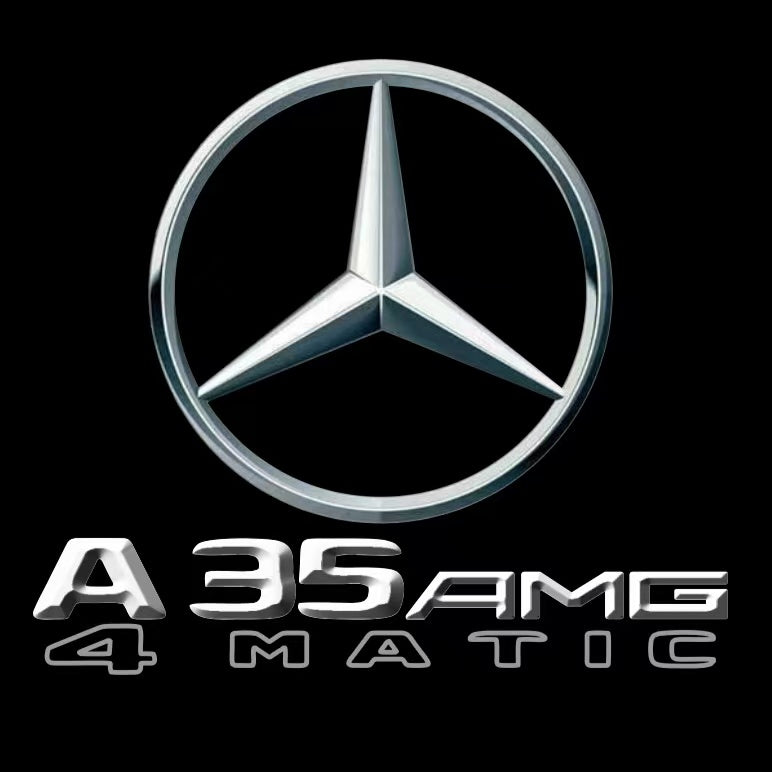أضواء بروجكتور شعار MERCEDES BENZ رقم 03 (الكمية 1 = 1 مجموعة / 2 أضواء باب)