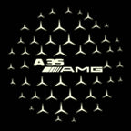 MERCEDES BENZ LOGO PROJECTOT LIGHTS Nr.03 (cantidad 1 = 1 juego/2 luces de puerta)
