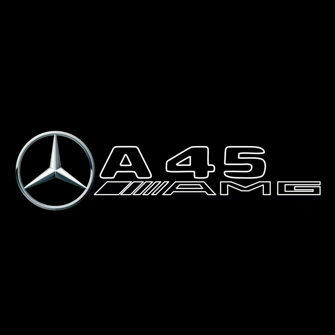 MERCEDES BENZ A45 AMG LOGO PROJECTOR LIGHTS  (quantity 1 = 1 sets/2 door lights)Nr.03f019