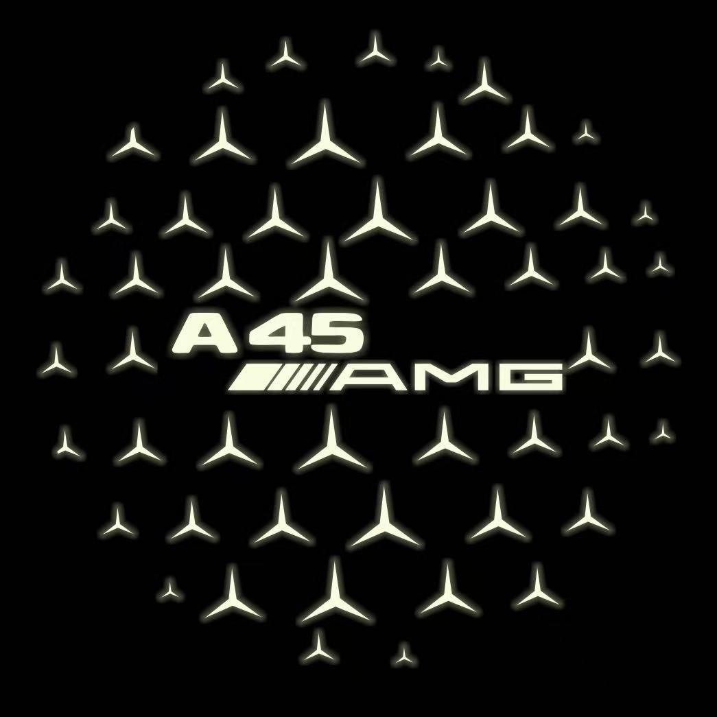 MERCEDES BENZ A45 AMG  LOGO PROJECTOR LIGHTS  (quantity 1 = 1 sets/2 door lights)Nr.03f018