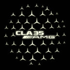 LUCI PROIETTORI LOGO MERCEDES BENZ Nr.03 (quantità 1 = 1 set / 2 luci porta)