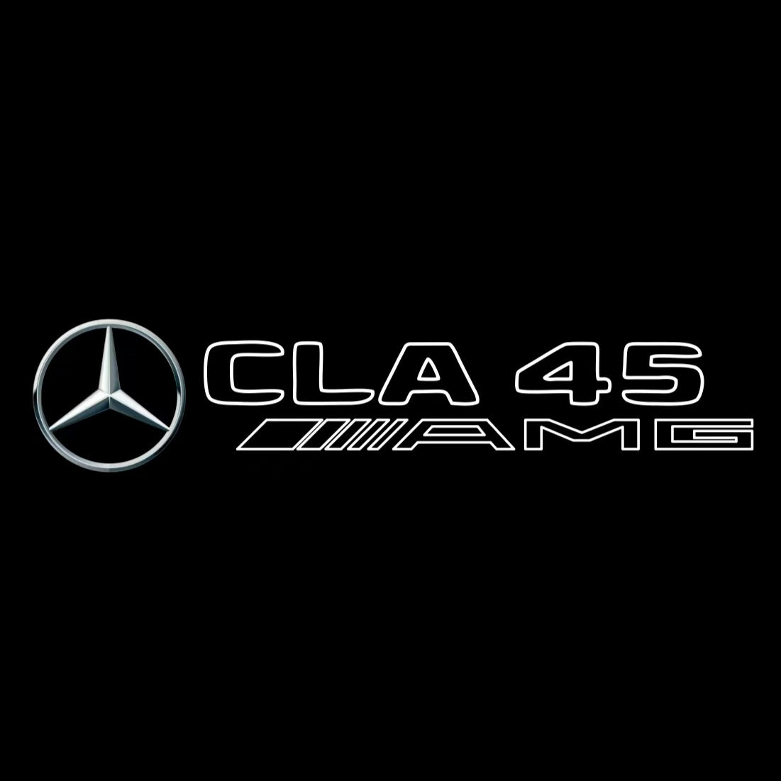 LUCI PROIETTORI LOGO MERCEDES BENZ Nr.03 (quantità 1 = 1 set / 2 luci porta)