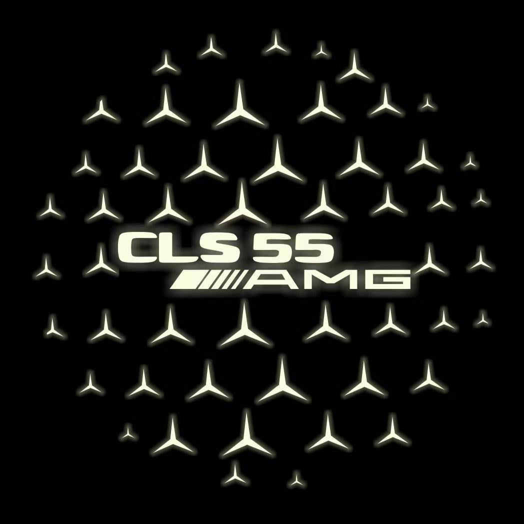 MERCEDES BENZ LOGO PROJECTOT LIGHTS Nr.03 (cantidad 1 = 1 juego/2 luces de puerta)
