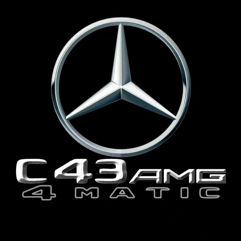MERCEDES BENZ LOGO PROJECTOT LIGHTS Nr.03 (cantidad 1 = 1 juego/2 luces de puerta)