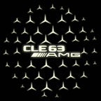 LUCI PROIETTORI LOGO MERCEDES BENZ Nr.03 (quantità 1 = 1 set / 2 luci porta)