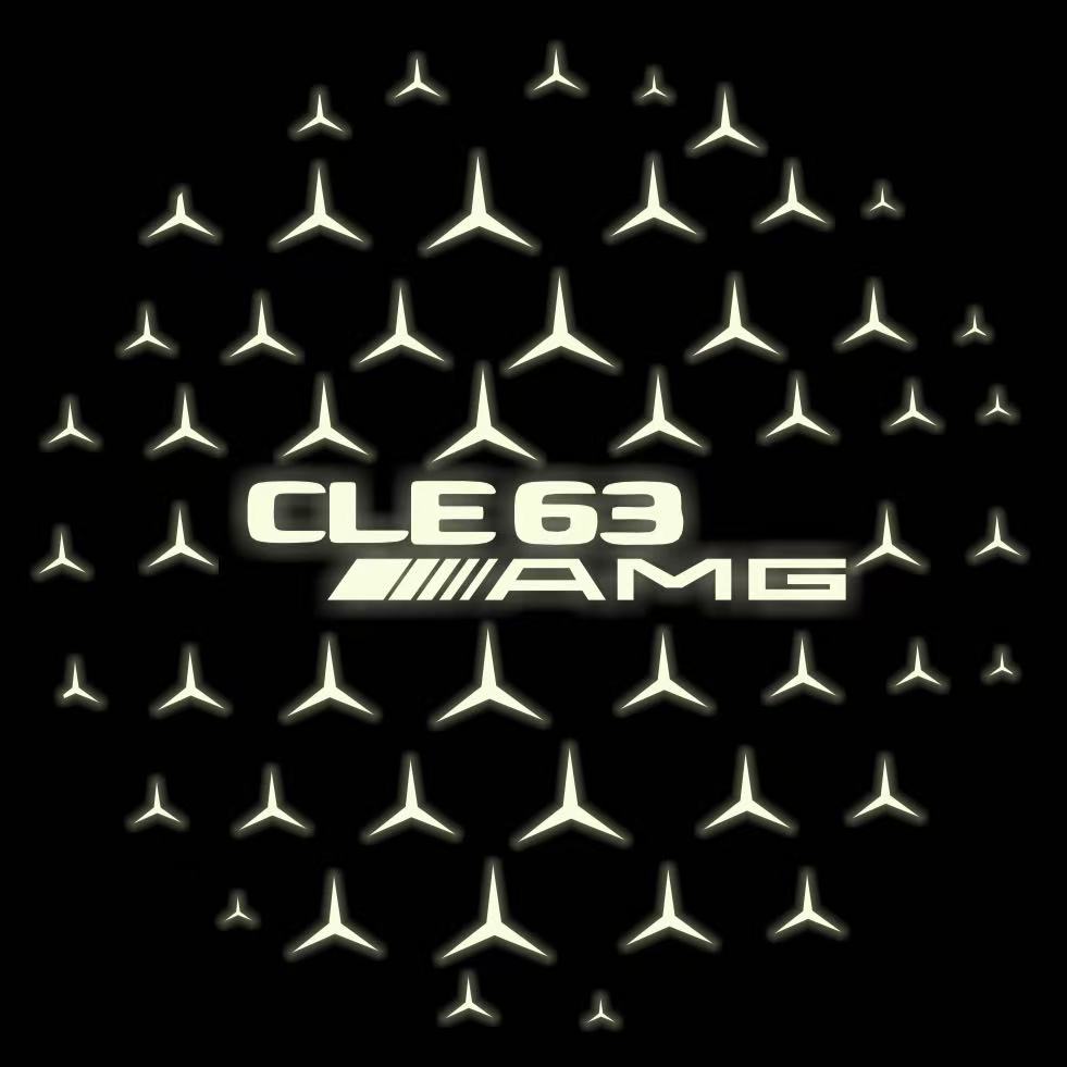 LUCI PROIETTORI LOGO MERCEDES BENZ Nr.03 (quantità 1 = 1 set / 2 luci porta)