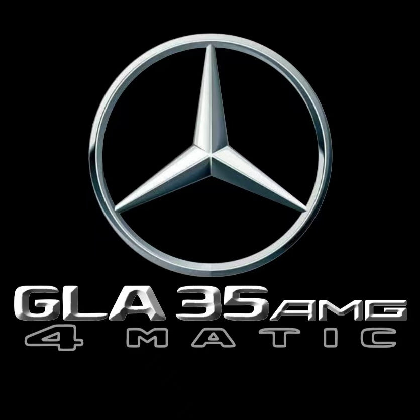أضواء بروجكتور شعار MERCEDES BENZ رقم 03 (الكمية 1 = 1 مجموعة / 2 أضواء باب)