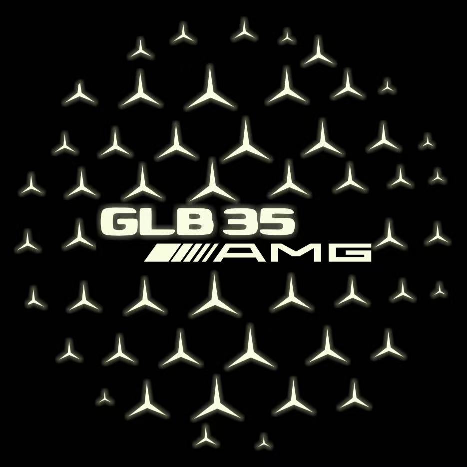 MERCEDES BENZ LOGO PROJECTOT LIGHTS Nr.03 (cantidad 1 = 1 juego/2 luces de puerta)