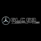 أضواء بروجكتور شعار MERCEDES BENZ رقم 03 (الكمية 1 = 1 مجموعة / 2 أضواء باب)