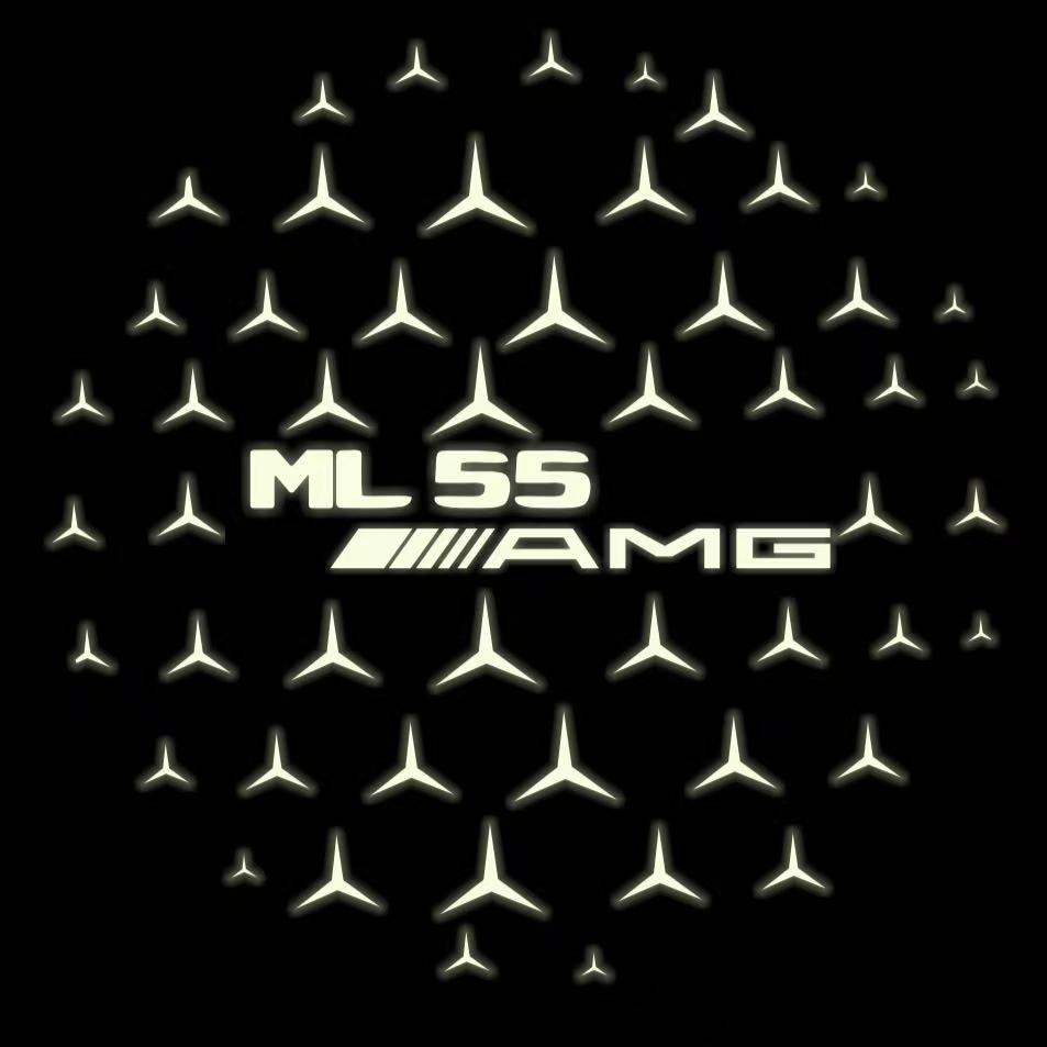 MERCEDES BENZ LOGO PROJECTOT LIGHTS Nr.03 (Menge 1 = 1 Sätze/2 Türleuchten)
