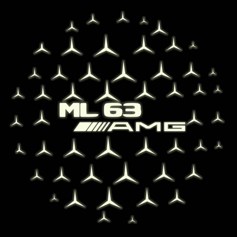 MERCEDES BENZ LOGO PROJECTOT LIGHTS Nr.03 (Menge 1 = 1 Sätze/2 Türleuchten)
