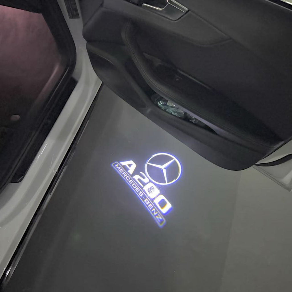 أضواء بروجكتور شعار MERCEDES BENZ رقم 03 (الكمية 1 = 1 مجموعة / 2 أضواء باب)