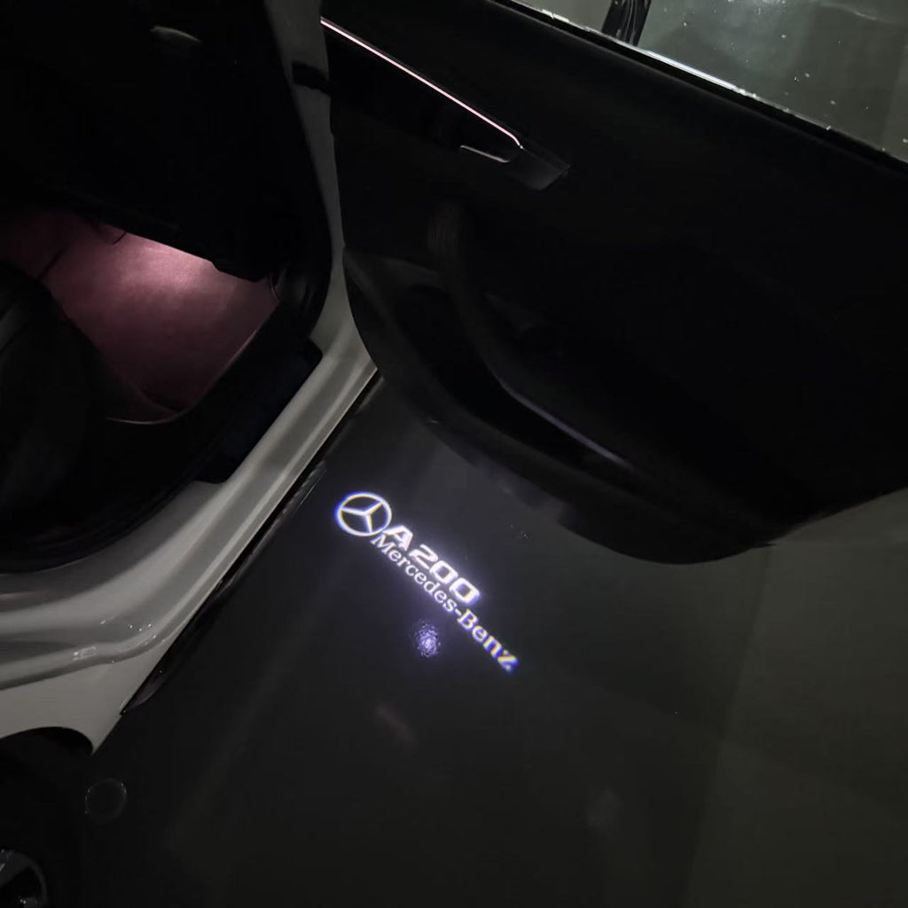 أضواء بروجكتور شعار MERCEDES BENZ رقم 03 (الكمية 1 = 1 مجموعة / 2 أضواء باب)