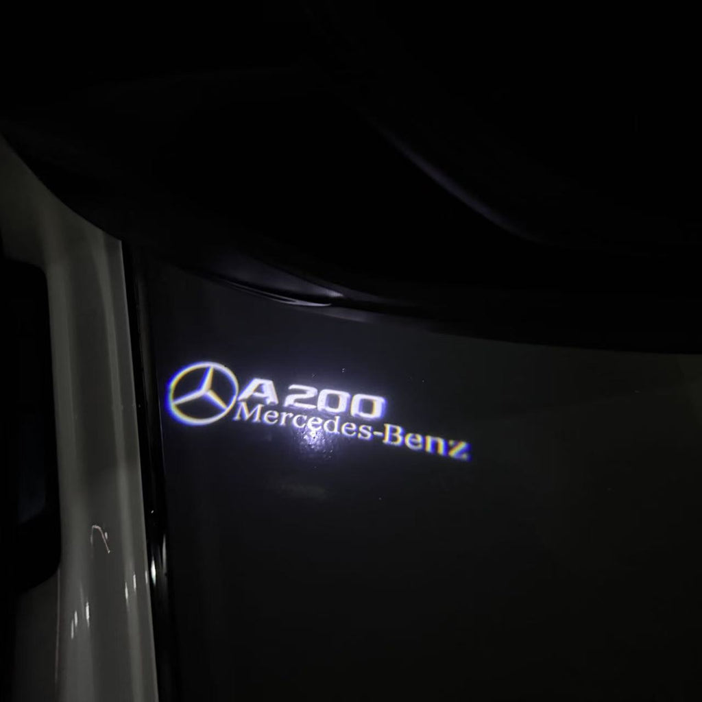 أضواء بروجكتور شعار MERCEDES BENZ رقم 03 (الكمية 1 = 1 مجموعة / 2 أضواء باب)