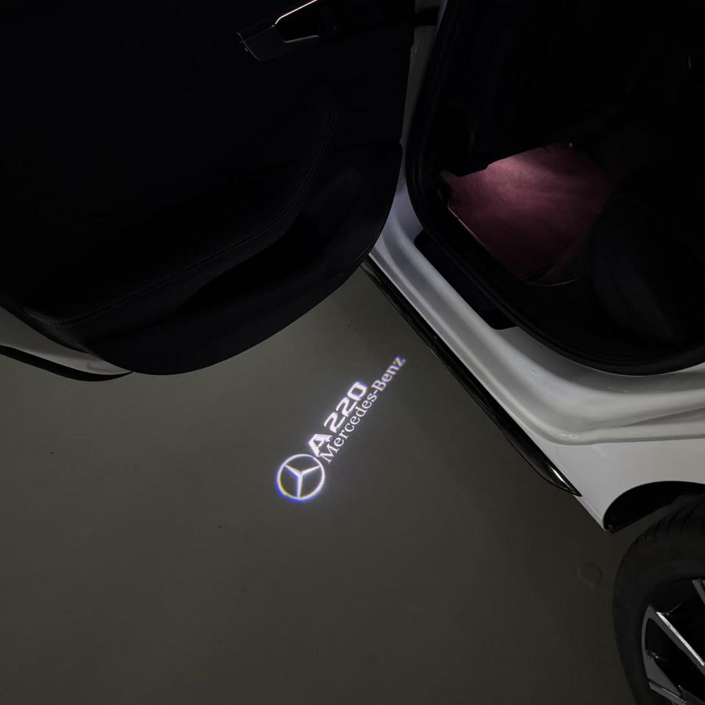 MERCEDES BENZ  A220  LOGO PROJECTOR LIGHTS  (quantity 1 = 1 sets/2 door lights)Nr.03f07