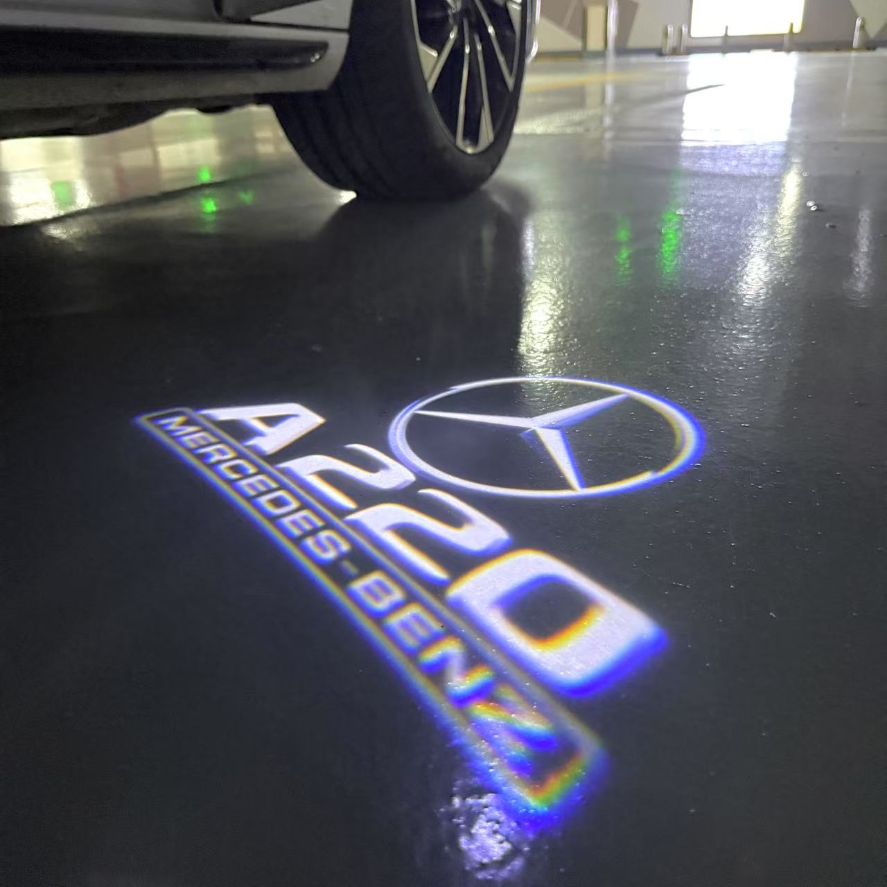 MERCEDES BENZ  A220  LOGO PROJECTOR LIGHTS  (quantity 1 = 1 sets/2 door lights)Nr.03f08